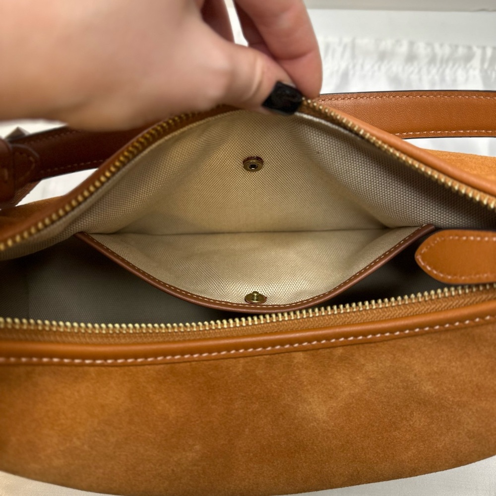 ✅Sold✅ Coach Juliet Hobo Bag – Burnished Amber Suede – Like New - Picture 16 of 17